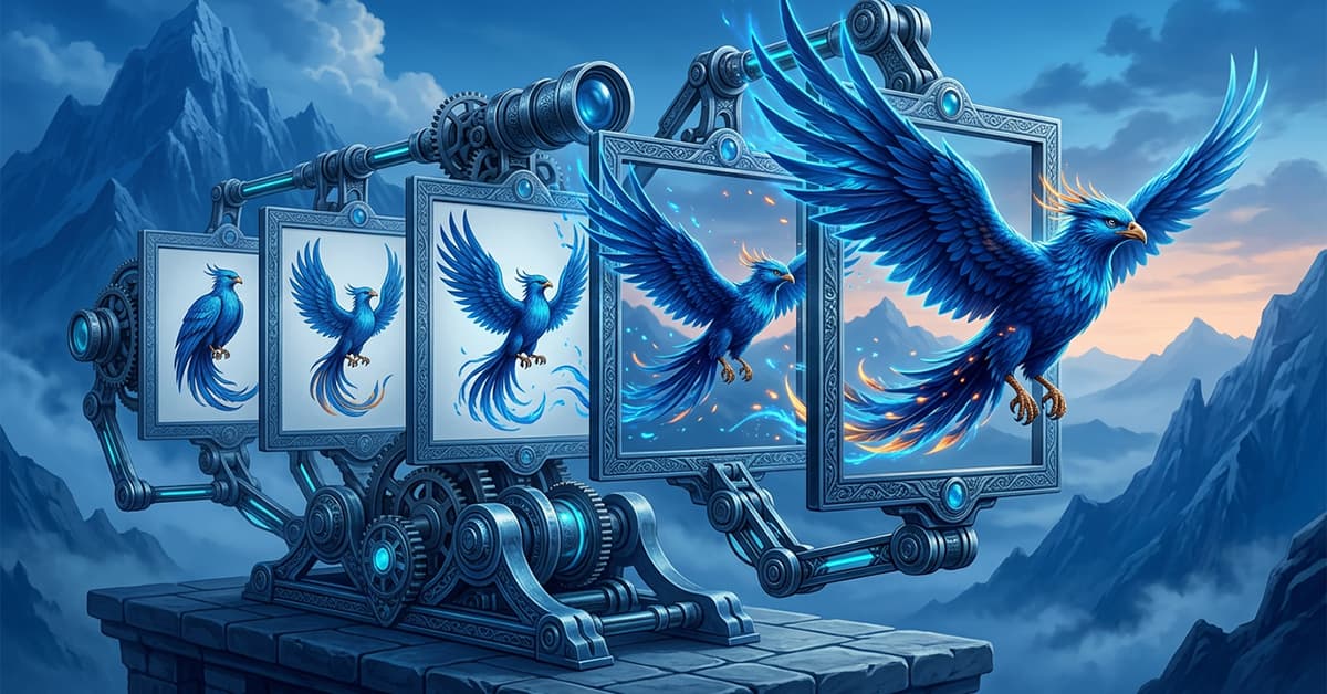 AI filmmaking tool workflow showing Video Express AI transforming fantasy images into animated video, illustrating how people make AI videos with AI filmmaking tools.